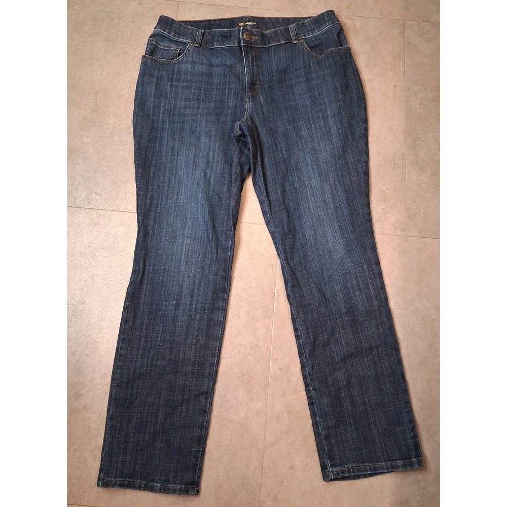 Lee Midrise Straight Leg Relaxed Fit Size 18 Western Cowgirl - Picture 2 of 10